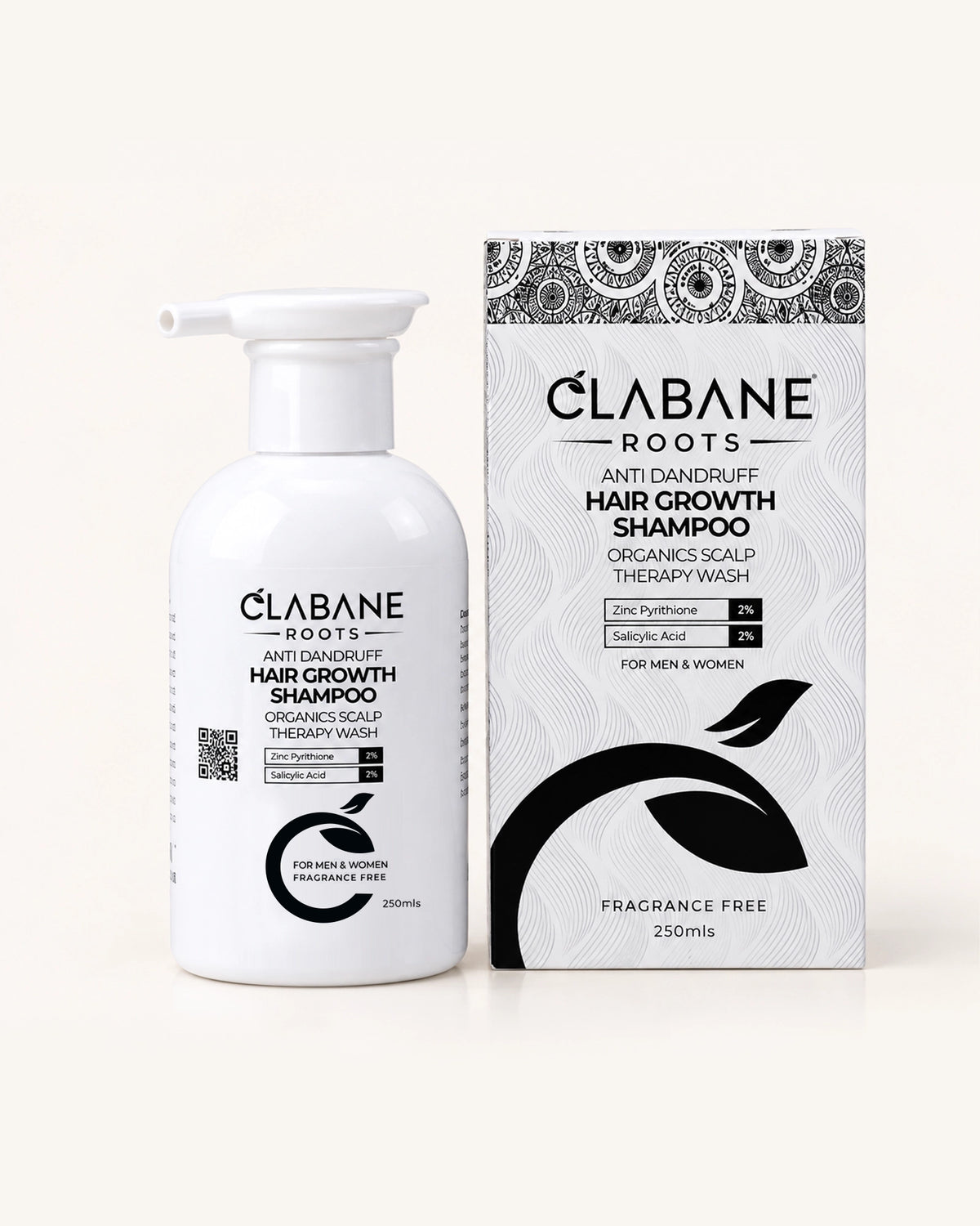 Clabane Roots Anti Dandruff Hair Growth Shampoo Organics Scalp Therapy Wash